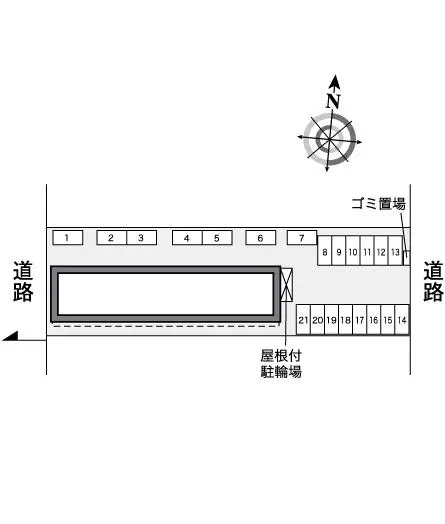 ★手数料０円★岐阜市薮田南５丁目　月極駐車場（LP）